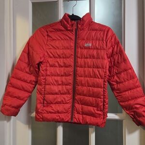 Kids Red Puffer Jacket